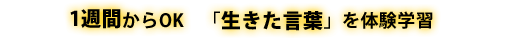 1�T�Ԃ���OK�@�u���������t�v��̌��w�K
